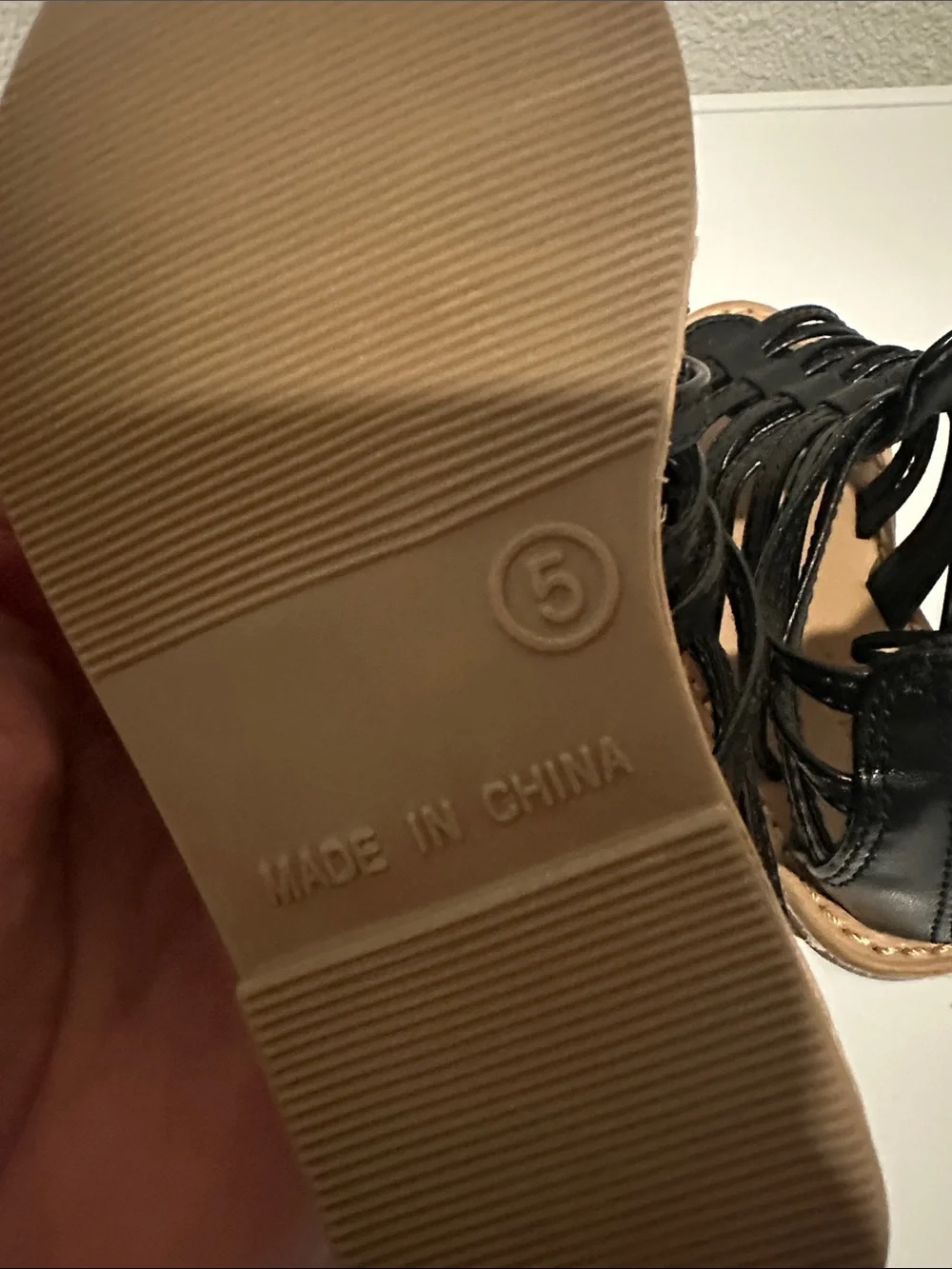 Old Navy Black Strappy Kids Sandals